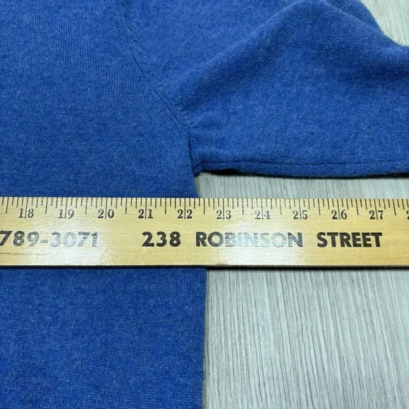 2 Daniel Cremieux Sweater Mens Large Black Cashmere V Neck Classic Pullover Blue - Picture 9 of 16
